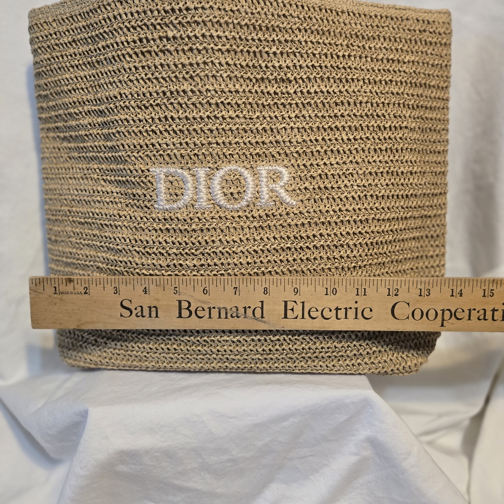 Natural Woven Raffia Beach Tote Promo Item - Picture 4 of 8